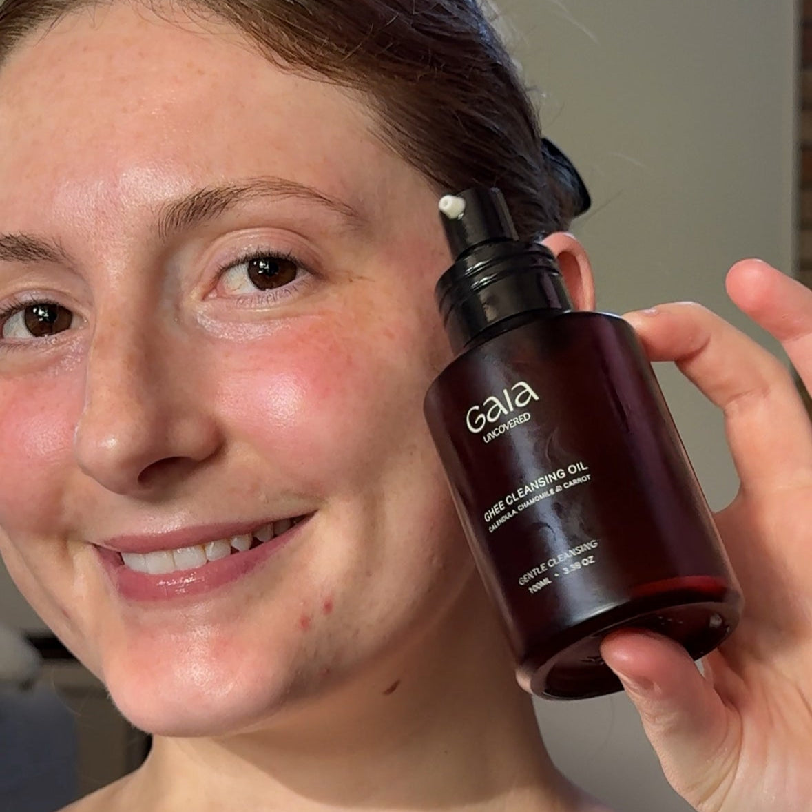 gaia uncovered ghee cleansing oil beef tallow skincare for sensitive skin