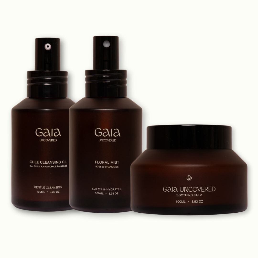 gaia uncovered skin care beef tallow balm bundle