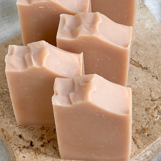 Coconut pink clay soap