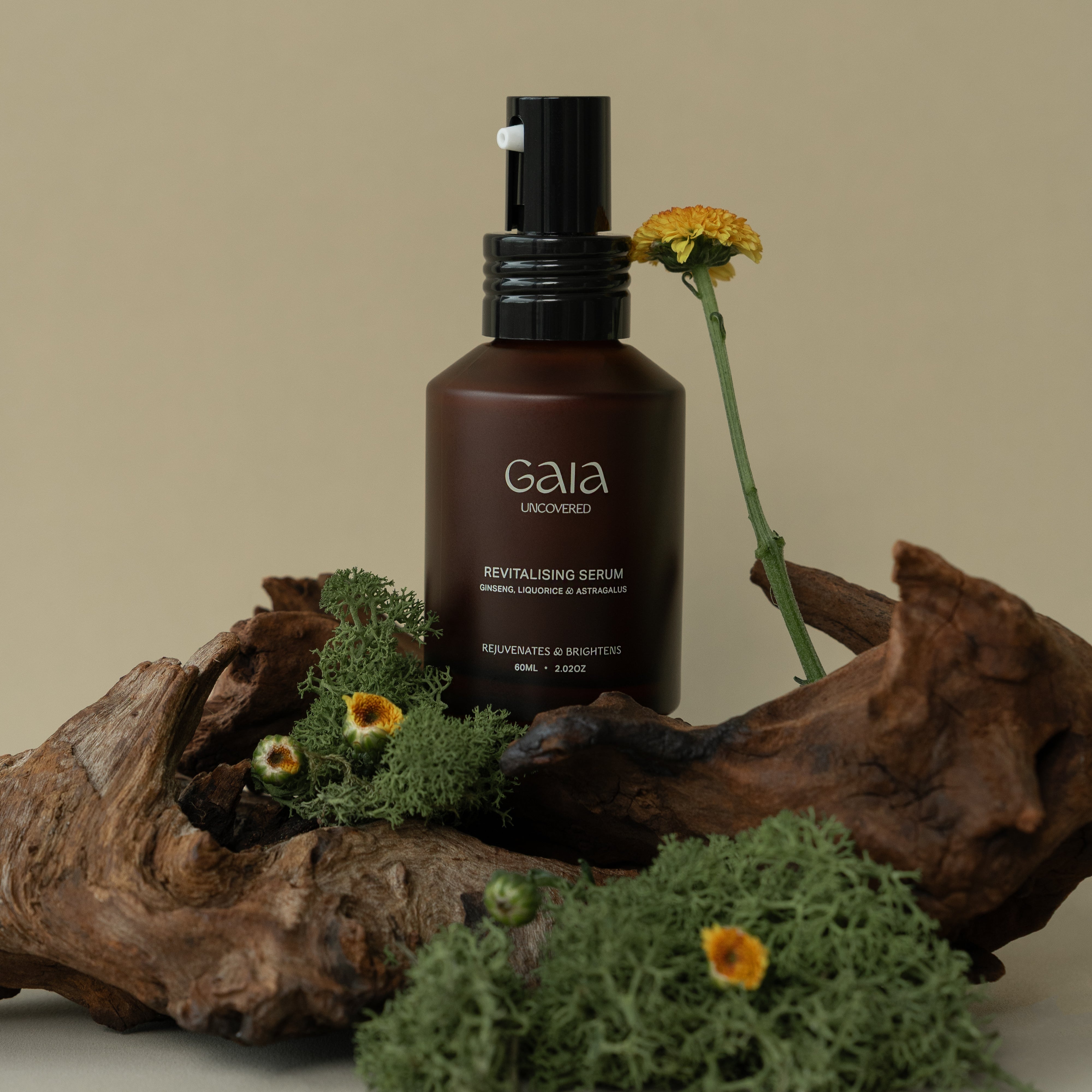gaia uncovered revitalising serum tallow balm