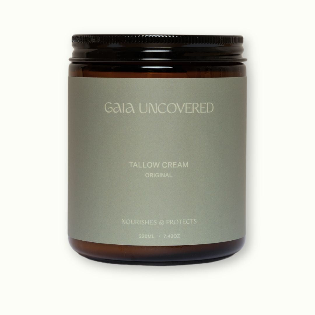 gaia uncovered beef tallow balm skincare